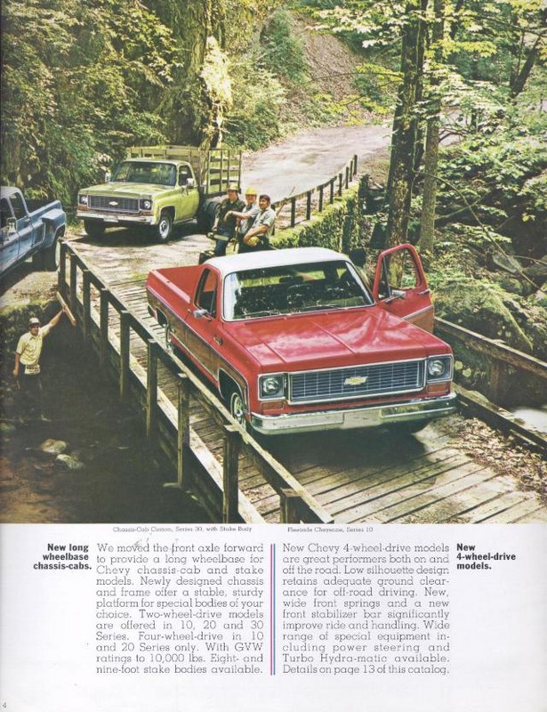 1973 Chevrolet Pickups Brochure Page 15